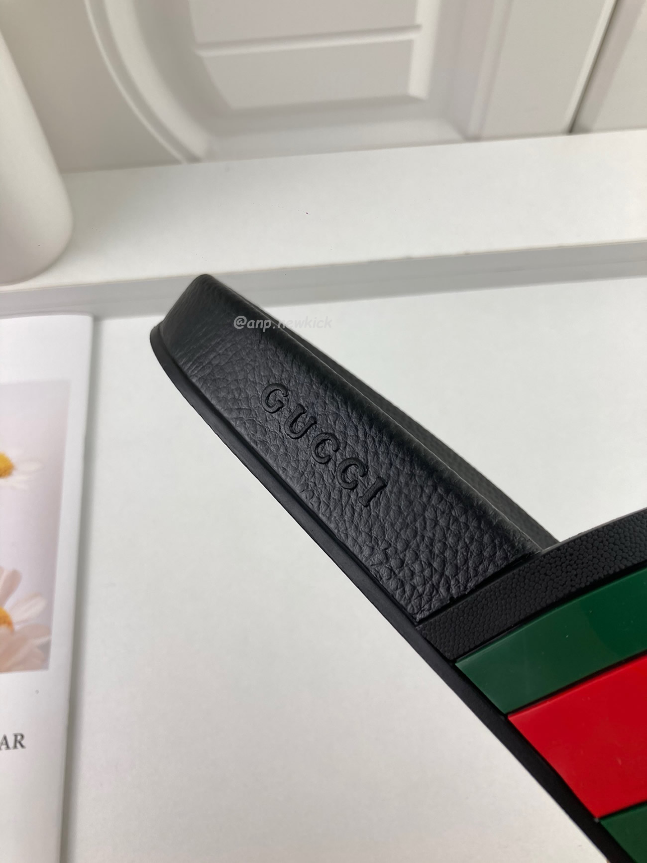 Gucci Rubber Slides Red Green 308234 Gib10 1098 (6) - newkick.vip